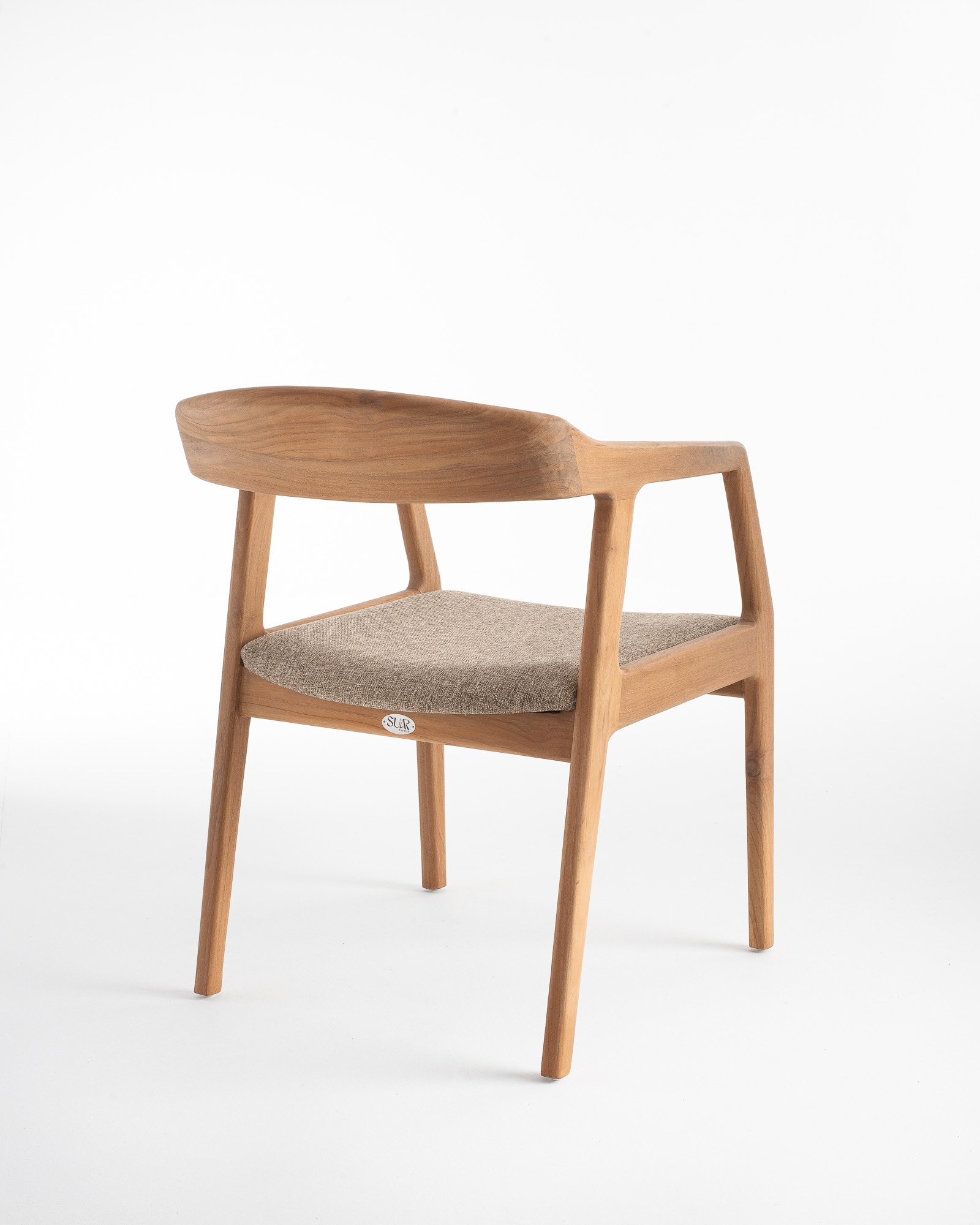 HENDRY DINING ARM CHAIR/ WALNUT/NATURAL Thumbnail